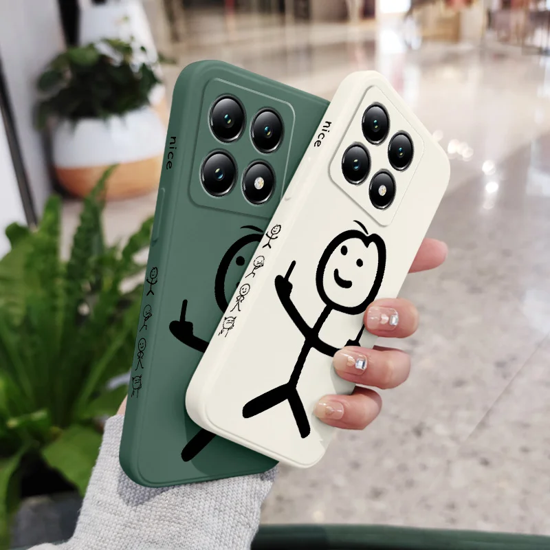 Line Man Silicone Soft Phone Case - Durable & Stylish Cover