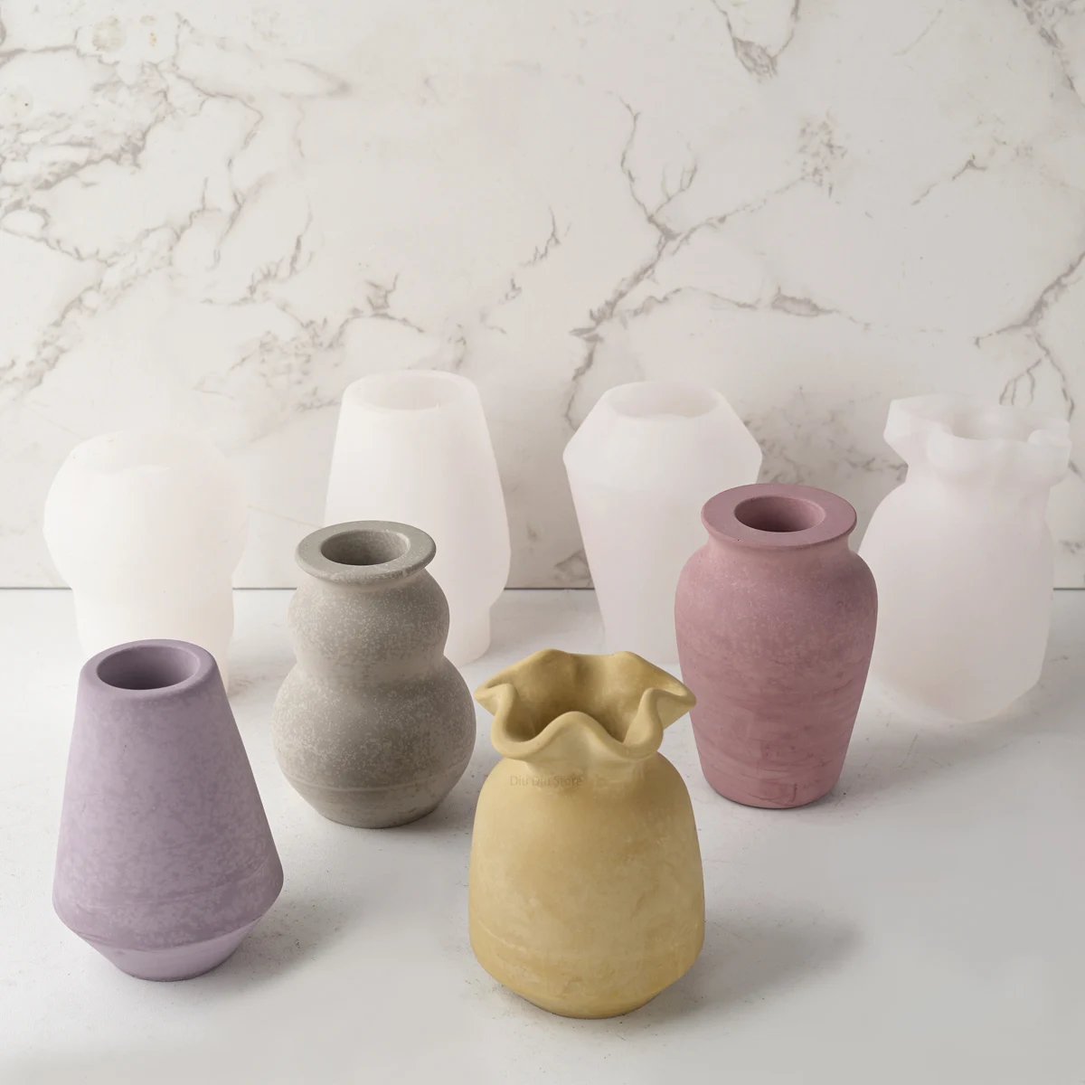 花瓶　手作り工芸品 手作り工芸品 花器 のりと刷毛付き!! すぐに作れる 手作りキット