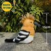 Hoopoe Plush Toy Woodpecker Plushie Titmouse Peluche Lifelike Birds Stuffed Animals Simulation Doll Toy For Kids 2