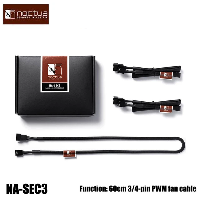 Noctua 60CM 3/4-pin Fan Cable Ideal For Mounting Fans in Larger Chassis Applications - AliExpress