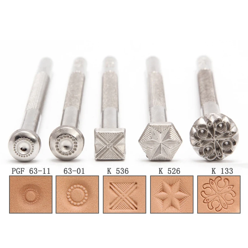 Leather Carving Embossing Tool DIY Handmade Leather Printing Stamp Decorative Pattern Carved Craft Embossing Design Tools 1Pcs leather craft stamps,leather letter punch