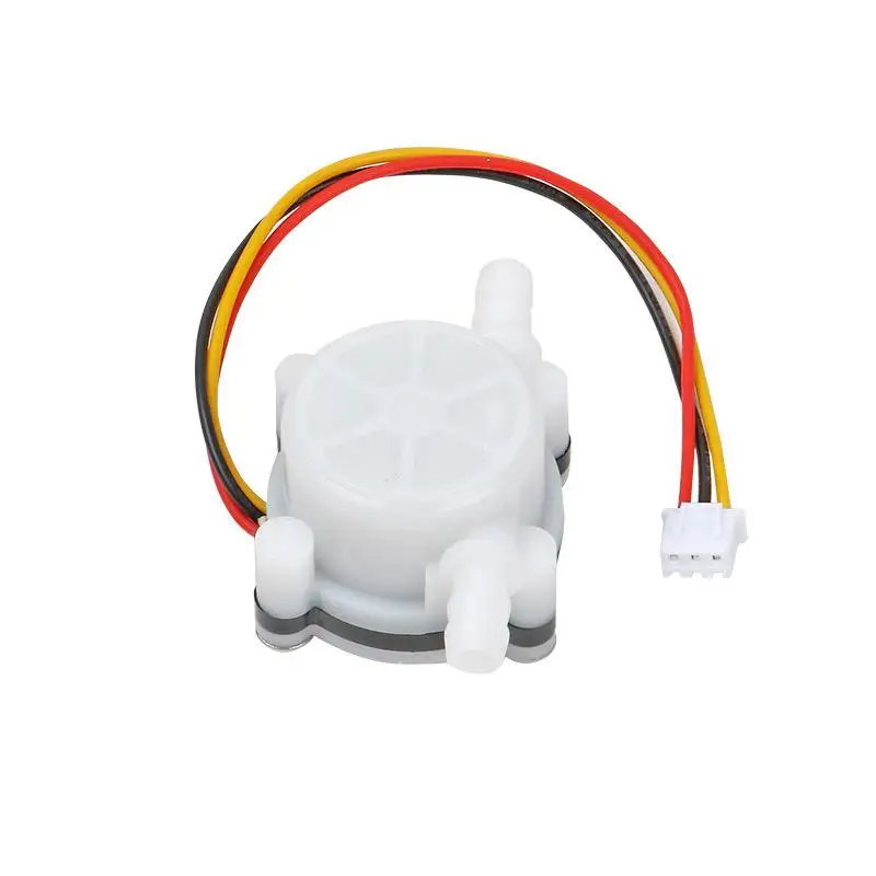 **1Pc 스위치 미터 유량계 카운터 0.3-6L/min 물 커피 흐름 센서 6mm 호스에 연결 DIY 액세서리