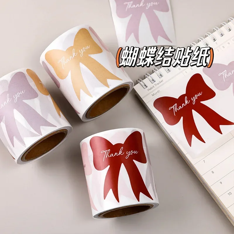 Bogen-Siegelaufkleber, hochwertiger süßer Guka-Handkonto-Material, Tasse, Geschenkbox, Dekorationsaufkleber