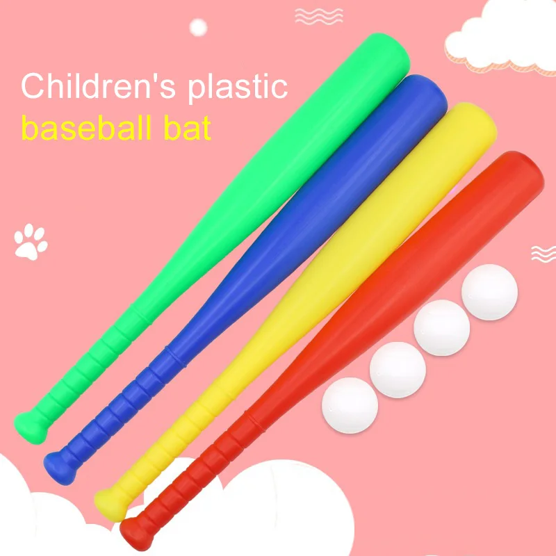 Plastic Baseball Toy Simulation Kindergarten Morning Exercises Outdoor Sports Goods Leisure Toys Baseball Bat Training TMZ