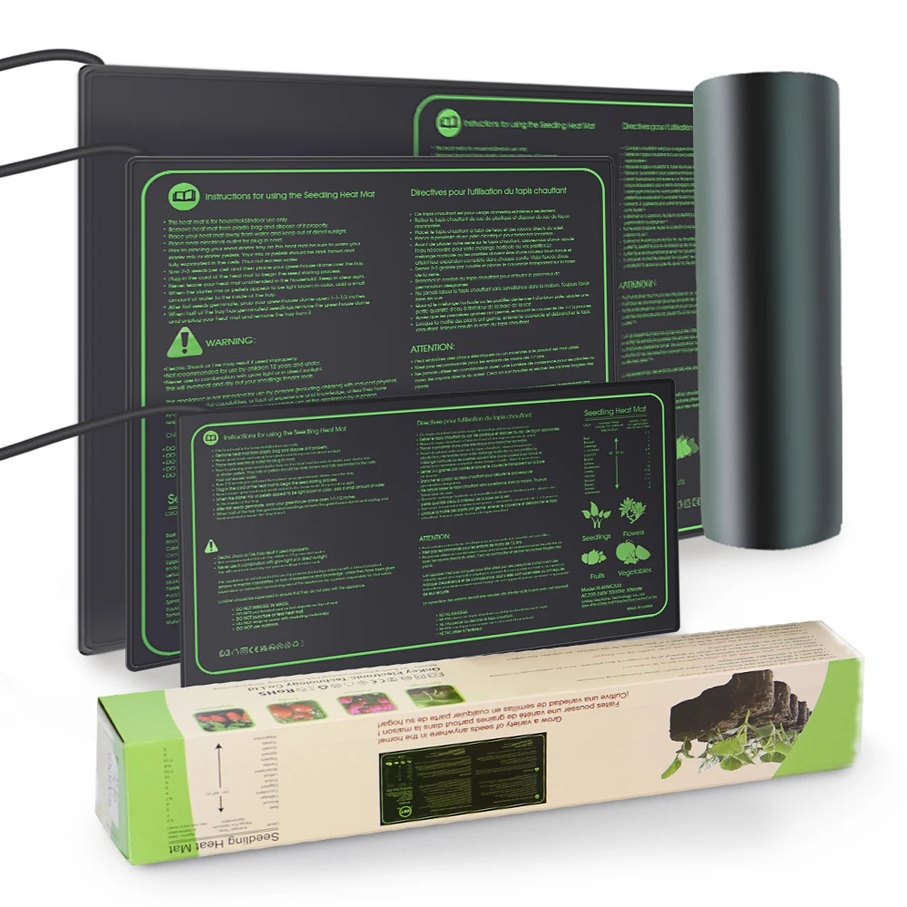 Premium Seedling Heat Mats 17.5W 45W 100W Seed Starting Waterproof PVC Heating Pad Uniform Heat Distribution for Optimal Growth