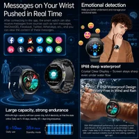 Nouvelle montre connectée 2026 de pointe pour le suivi de santé avec diagnostic IA, ECG+PPG, mesure précise de l'acide urique, de la tension artérielle, de la masse graisseuse et de la santé des cinq organes, avec fonction d'appel. 6