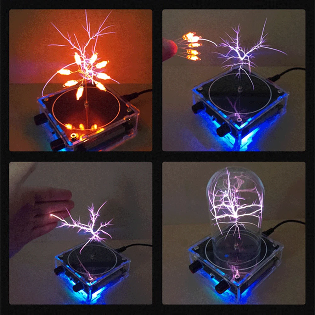 Wireless Tesla Coil Speaker Touchable Artificial Spark Science Experiment Tool