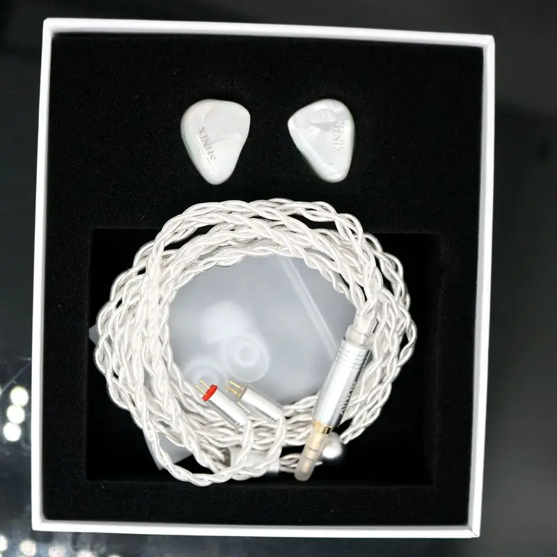 XINHS HS6 유선 이어폰 1DD+3BA HIFI 인이어 IEM 레진 3D 프린팅 이어폰