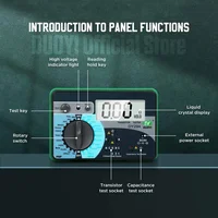 Mustool DY294 Multifunction Digital Transistor Analyzer Tester Semiconductor Diode Triode Reverse AC DC Voltage Capacitance FET 2