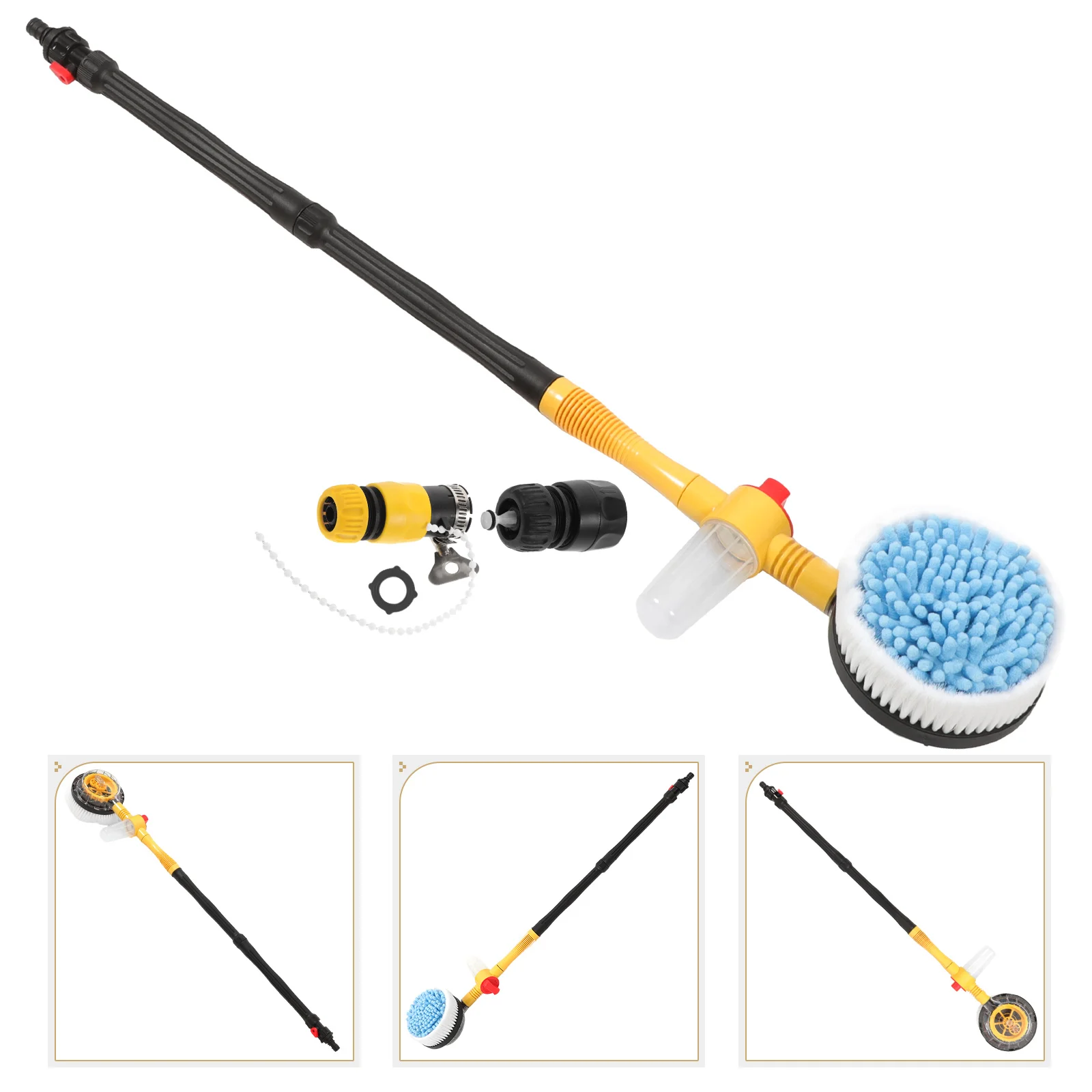 

120cm Automatic Rotary Car Washing Brush Household Portable Long Handle Retractable Car Cleaning Brush Auto Cleaner