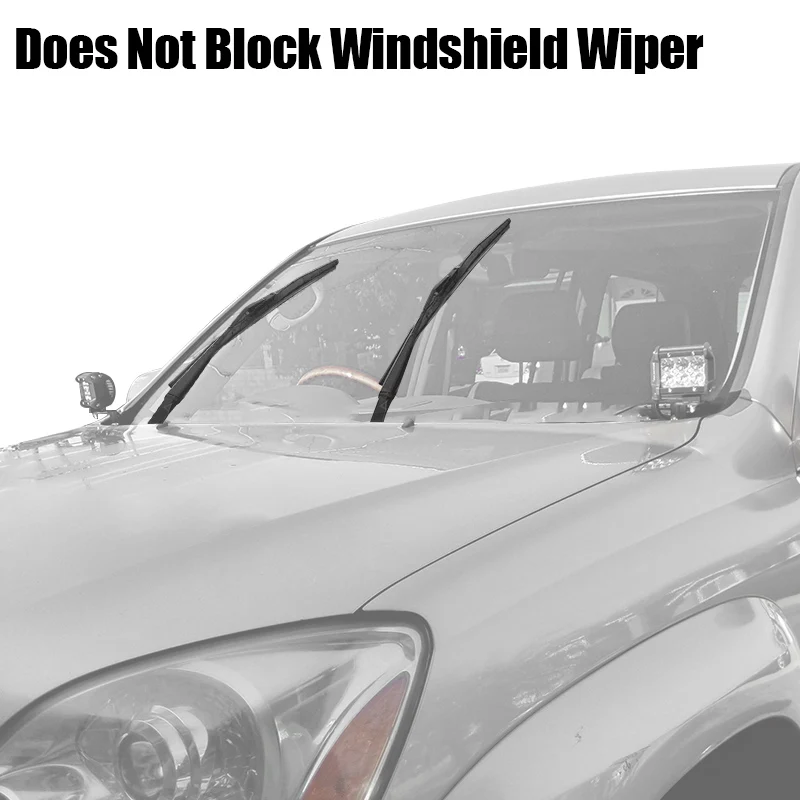 Led Arbeitsscheinwerfer Auto Motorhaubenhalterung für Toyota Tacoma 2016-2020 untere Windschutzscheibe Cube Pods Zusatzscheinwerferhalterung – Detail 3