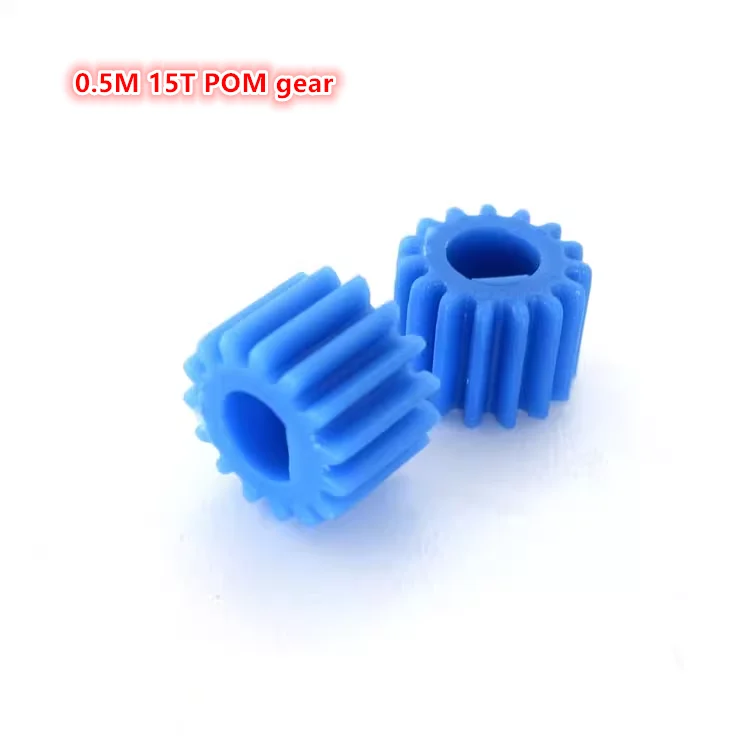 10pcs, OD 8.5mm plastic gear 0.5M 15T POM blue gear for N20 ,130 370 DC motor