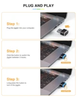 Seenda Mouse Jiggler USB Shaker Mechanical Undetectable On Off Mover Movement Simulator Smart Slent Keeps Computer Laptop Awake - Image 6