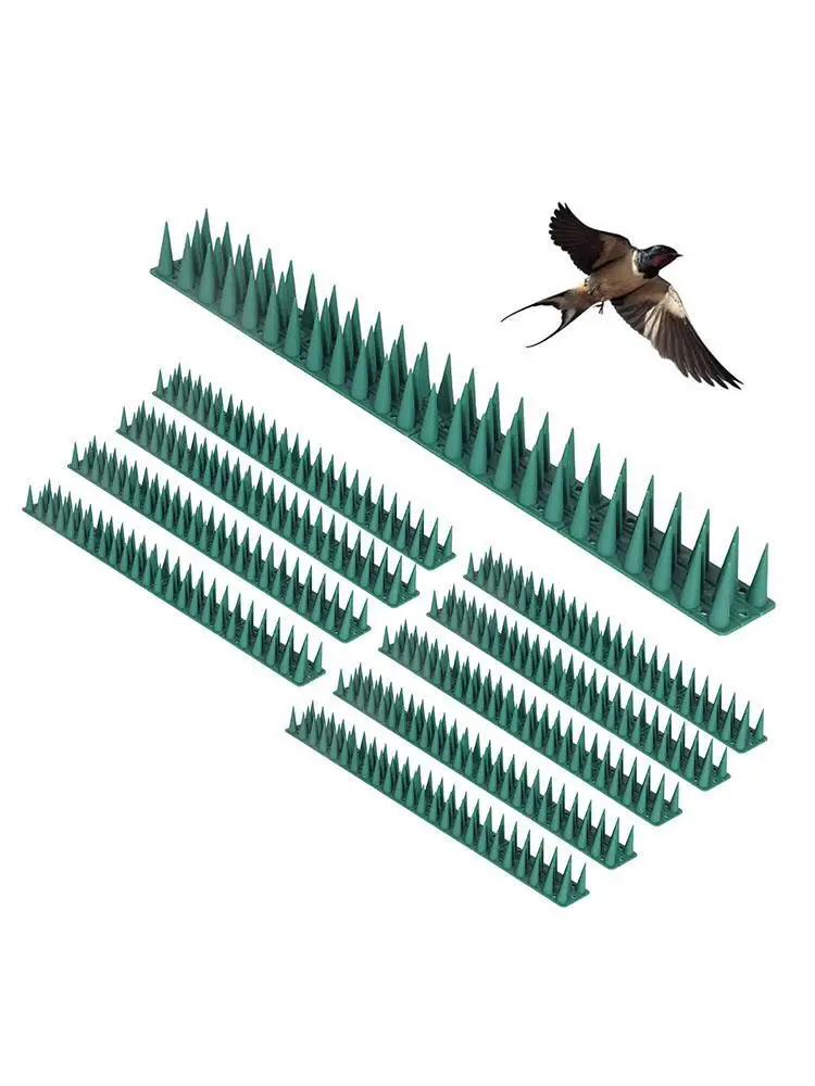 10pcs Plastic Anti-bird Stab Pigeons and Scare Birds Control Anti-cat Anti-theft Fence Wall Nail Bird Repellent Spikes