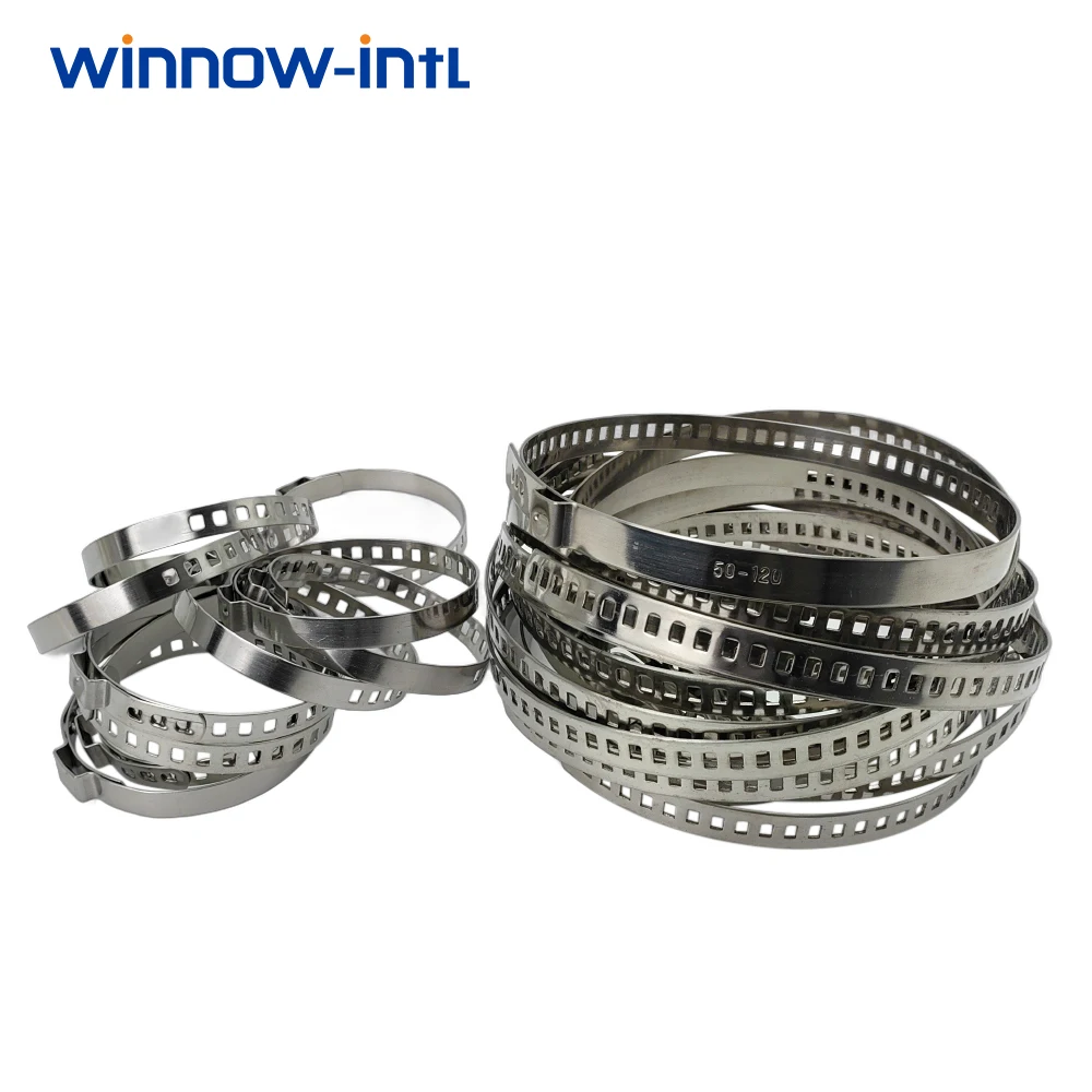 10/20Pcs Universal Stainless Steel Clamps For Driveshaft CV Joints Boot Kit 20-120mm 20-50mm 50-120mm universal clamps