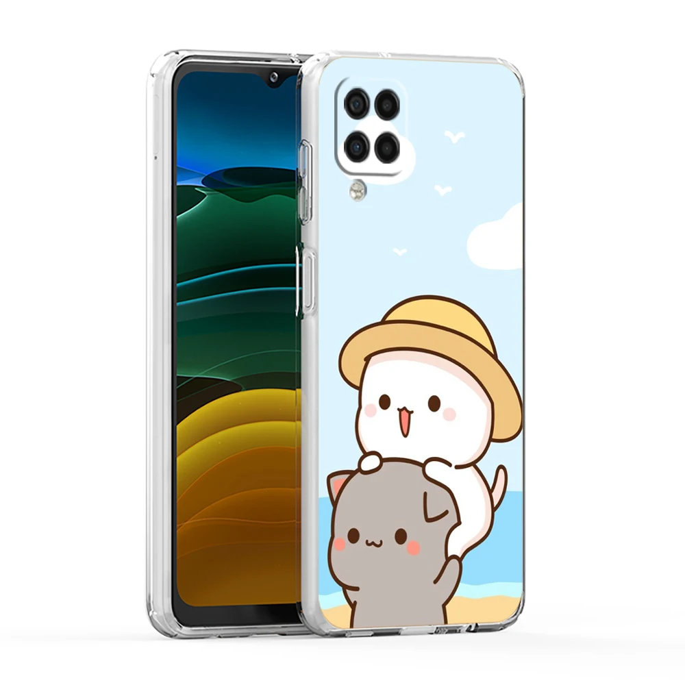 Adorable Cartoon Cat Couple Phone Case Cover
