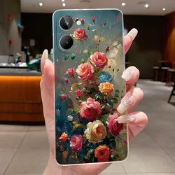Floral Butterfly Soft Silicone Transparent TPU Phone Case - Realme 10T (TPU - TPU326)