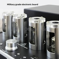 130Wx2 Power Amplifiers 4 DSP Mode Tube Hybrid Amps BT USB Lossless Playback For 8 Inch 3-Way Bookshelf Speakers Home Theater DJ 4