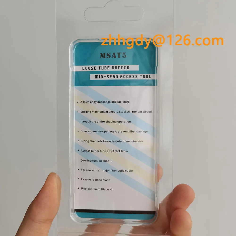 Domestic Optical Cable Ribbon Stripper, Loose Buffer, Tube Stripper Access, Replaceable Blade, MSAT-5, 1.9-3.0mm