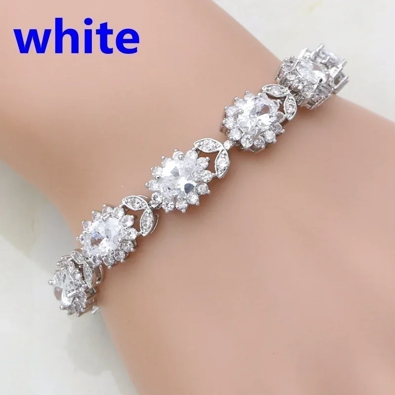 Fashion Crystal Gem Bracelet Temperament Elegant Charm Bracelet Jewelry Gift for Women bracelet jewelry