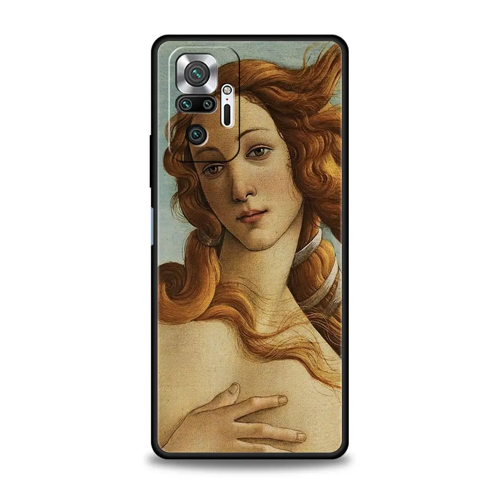 Renaissance Art Painting Black Phone Case - Stylish and Elegant Design