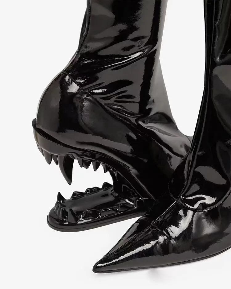 アメリヴィンテージ　SHARK SOLE STRETCH LONG BOOTS AMERI SHARK SOLE STRETCH LONG BOOTS 靴 AMERI SHARK SOLE BOOTS