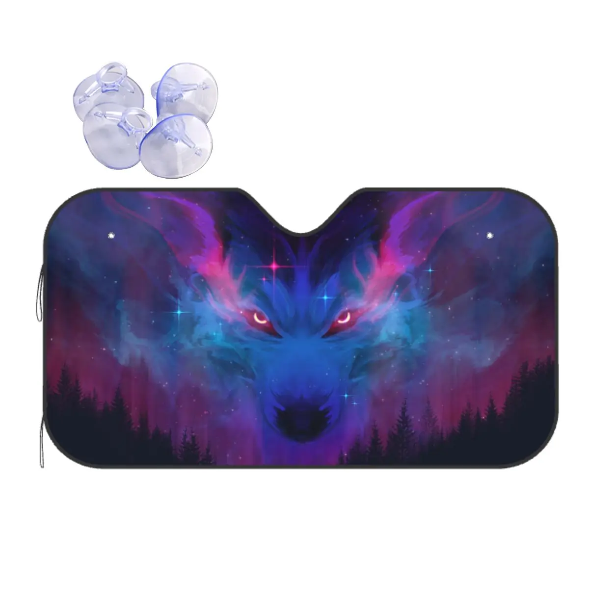 

Wolf Windshield Sunshade Awesome Car Front Window Visor 70x130cm Car Window Windscreen Cover Accessories Covers
