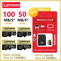 Lenovo SD Memory Card 2TB 1TB Class 10 High Speed Micro TF Card 1TB 512GB For Nintendo Switch PC Smart phone SD Card 128GB 256GB - Image 2