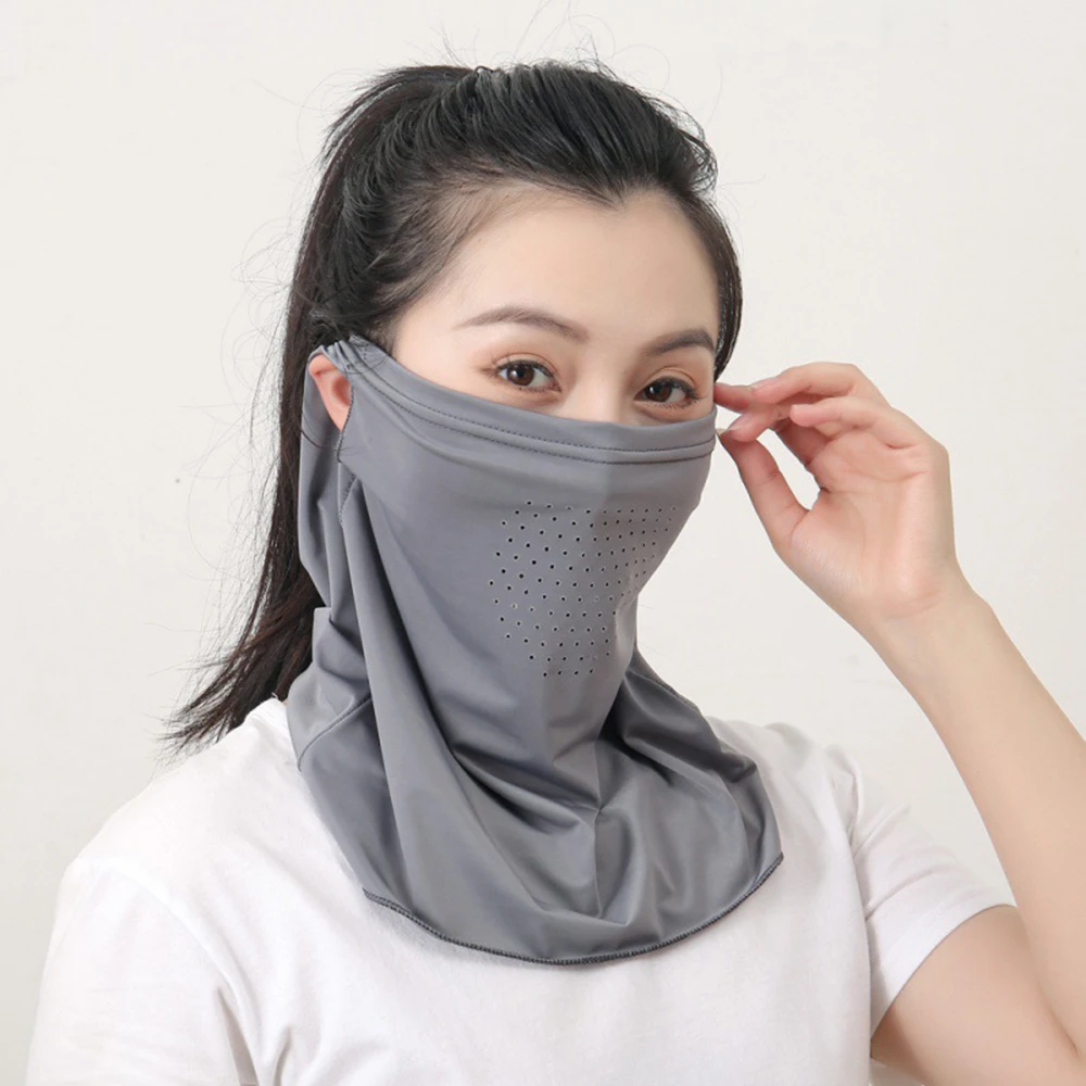 

Women Face Bandana Face Neck Sunshade Cover scarf Brethable Collar Tube Bandana Cycling Hiking Neckerchief Anti-UV Scarves