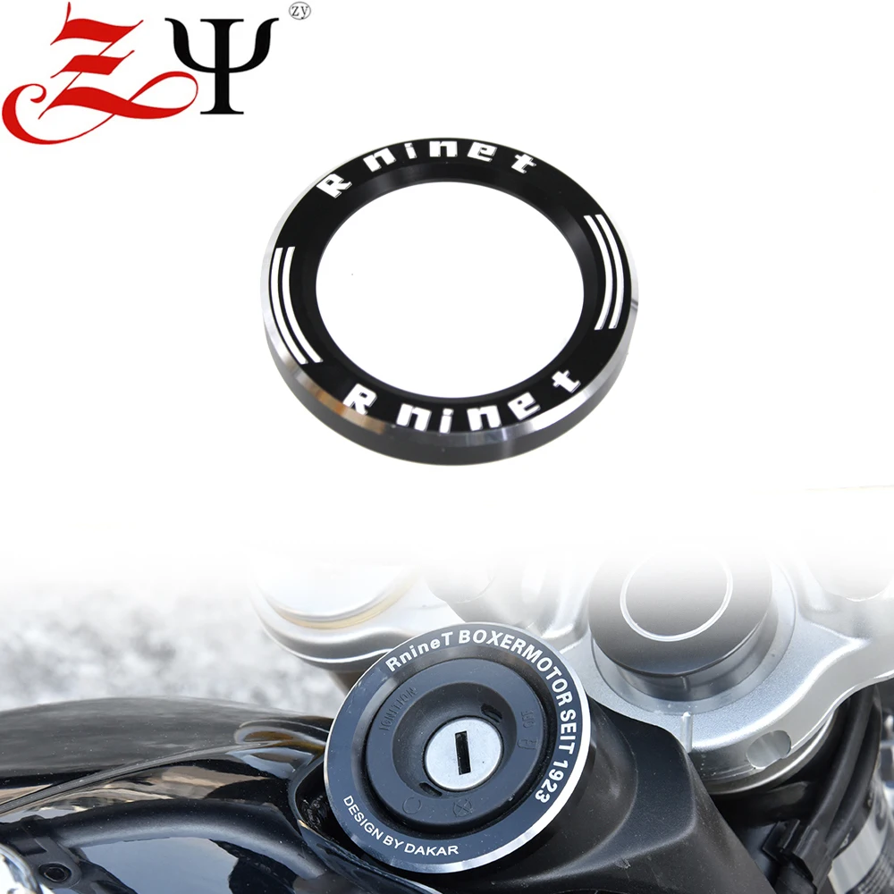 CNC Aluminum Motorcycle Ignition Starter Lock Cover Key Ignition Surround Ring For BMW R Nine T R9T 2014-2022 2018 2017 2016