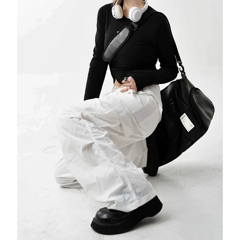 HAEX Casual Women's Bag 2024 Trend LA Style Large Capacity Travel Bags Oxford Solid Crossbody Shoulder Bags Fitness Bolso Mujer