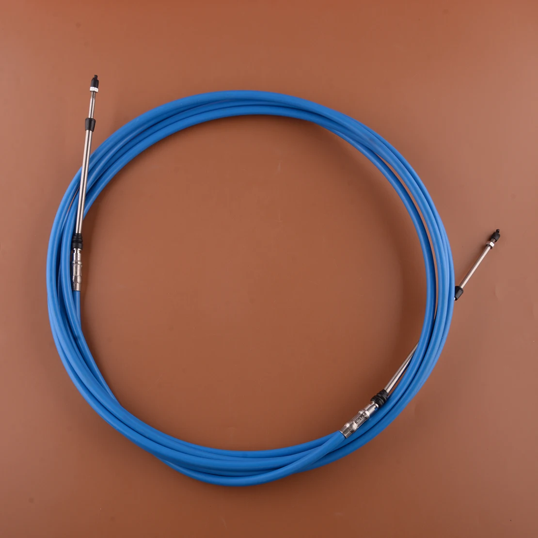 

18ft Blue Marine Boat Throttle Shift Control Cable 10-32UNF Fit for Yamaha Motor Outboard