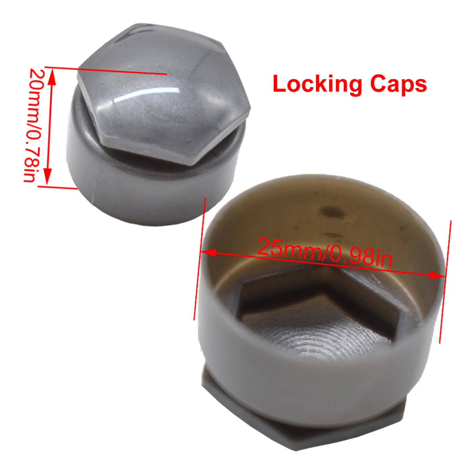 Car Wheel Nut Caps Accessories Auto Tyre Hub Screw Anti-Rust Protection Vehicle Bolts Studs Cover 24x For Audi A4 A6 Q3 Q5