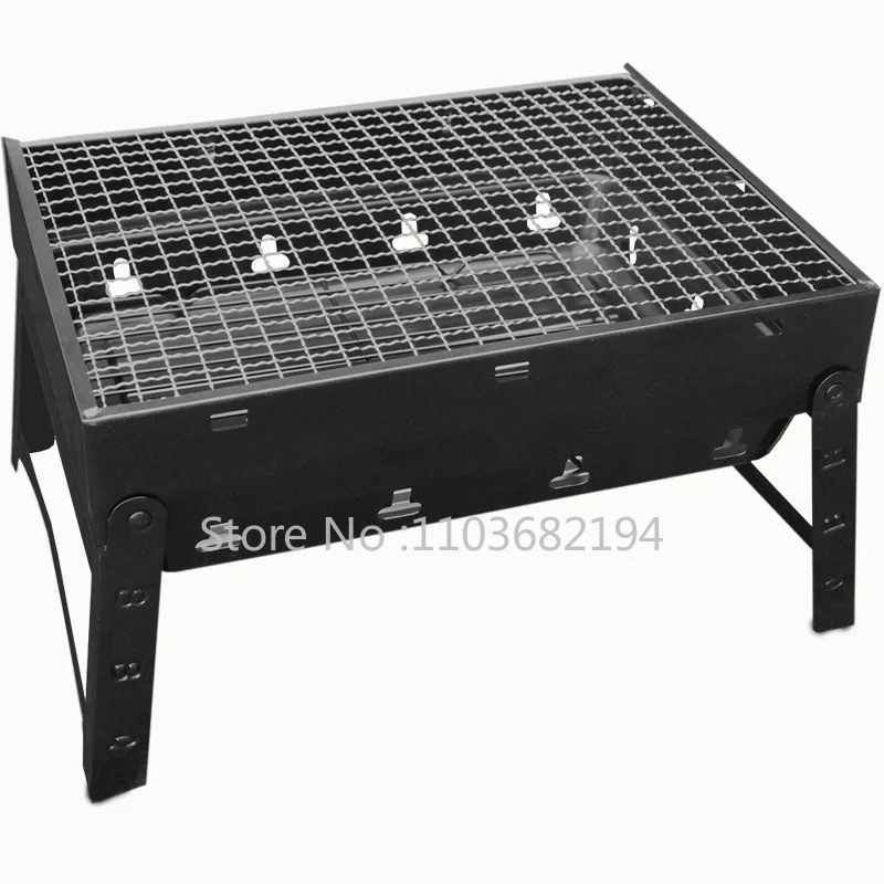 

Barbecue Stove Household Charcoal Barbecue Rack Outdoor Grill Small Folding Stove Full Set of Barbecue Supplies