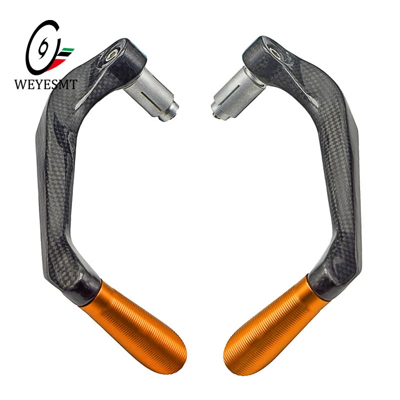 22mm Protector Handlebar Motorcycle Proguard Brake Clutch Systems Levers Protect Guard Autobicycle Handgrip Carbon fiber+Aluminu