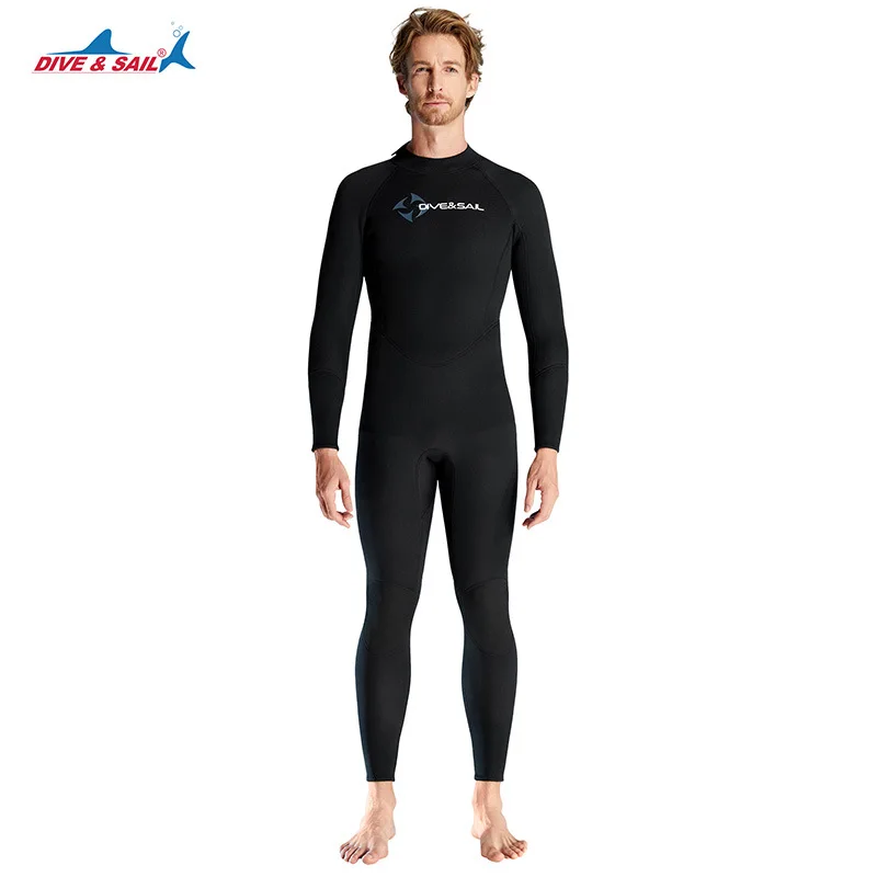 

European and American Diving Suit1.5MMLong Sleeve One-Piece Diving Suit Men's plus Size Warm-Keeping and Cold-Proof Snorkeling S