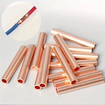 100ชิ้นแหวนทองแดงขั้วลวดจีบเชื่อมต่อเปลือยสายแบตเตอรี่ขั้วบัดกรีเชื่อมต่อ 1