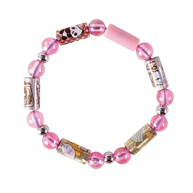 DIY Creative Sticker Bracelet Kit - Bead and Stationery Craft Set