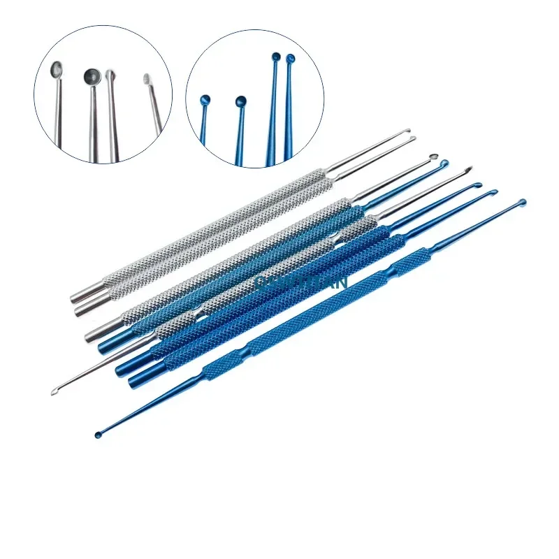 Strumento Occhio Micro Oftalmico Titanium Chalazion Curette E - Foto 3