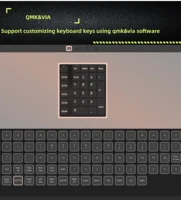 ZUOYA GMK26  QMK/VIA Gasket Number Pad Bluetooth 5.0/2.4ghz/Wired Hot Swappable Numpad Programmable for Win/Mac - Image 6