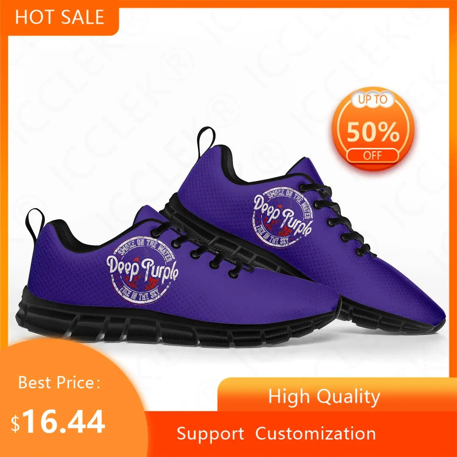 Deep Purple Heavy Metal Rock Band Sports Shoes Mens Womens Teenager Kids Children Sneakers Custom High Quality Couple Shoes