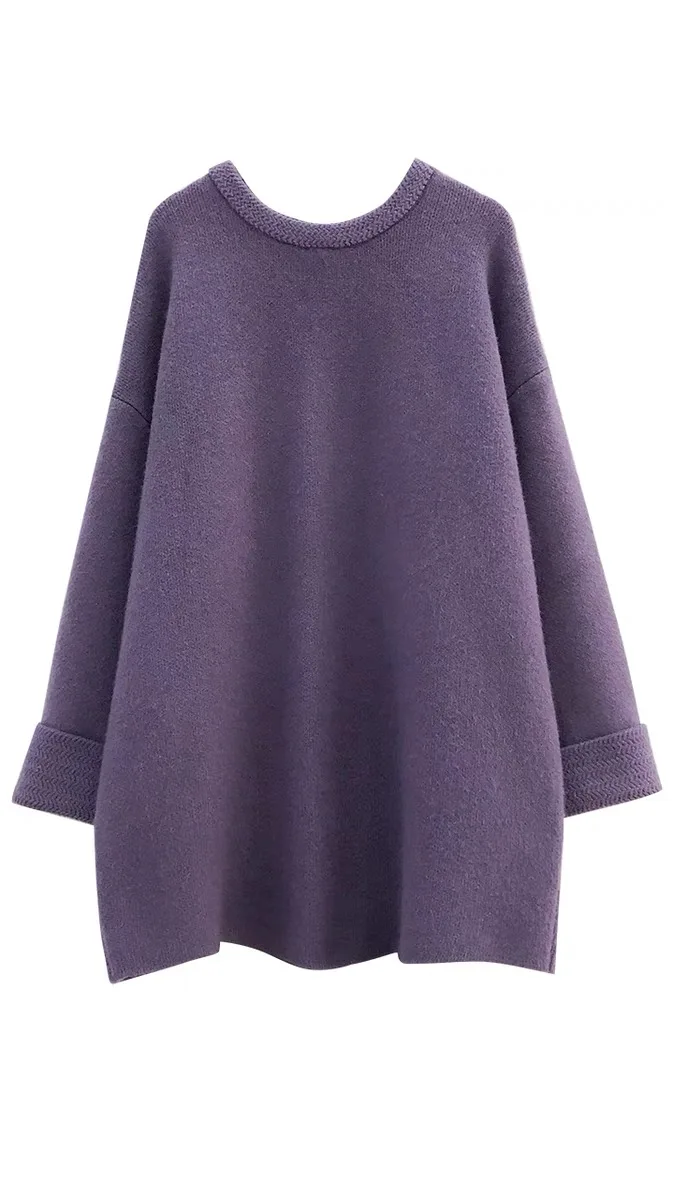 8195# Autumn Winter Oversize Knitted Maternity Sweaters Thick Warm Shirts Clothes for Pregnant Women Pregnancy Tops