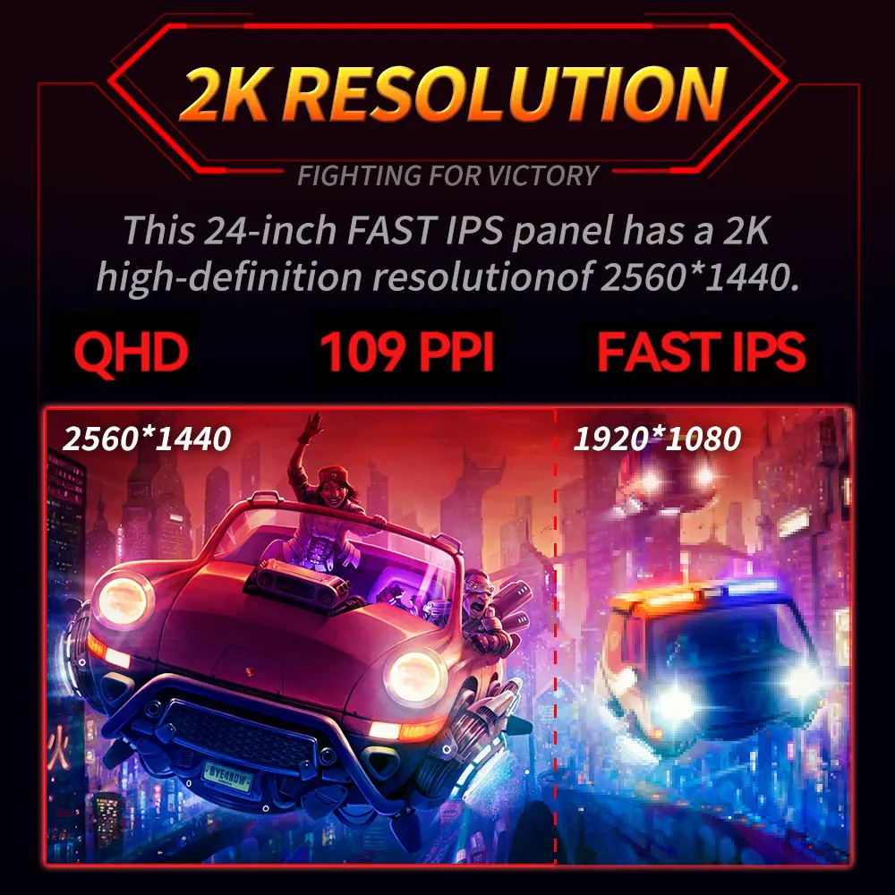 MUCAI 24 ġ , 2K 165Hz LCD ÷, 144Hz PC IPS QHD ũž ̸ ǻ ȭ,  HDMI ȣȯ, DP, 2560*1440