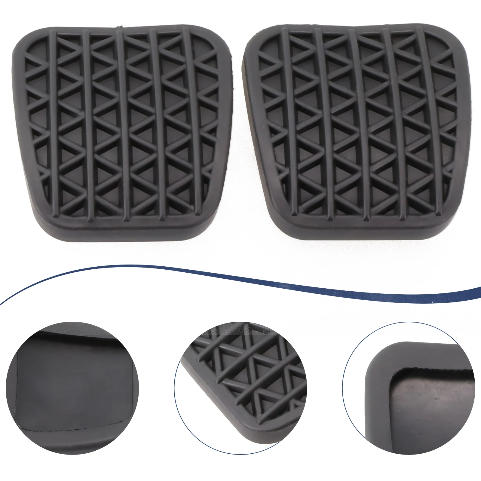 2Pcs Brake Clutch Pedal Pad For Vauxhall For Astra G-H For ZAFIRA A-B 90498309 Car Pedals Replacement Accessories