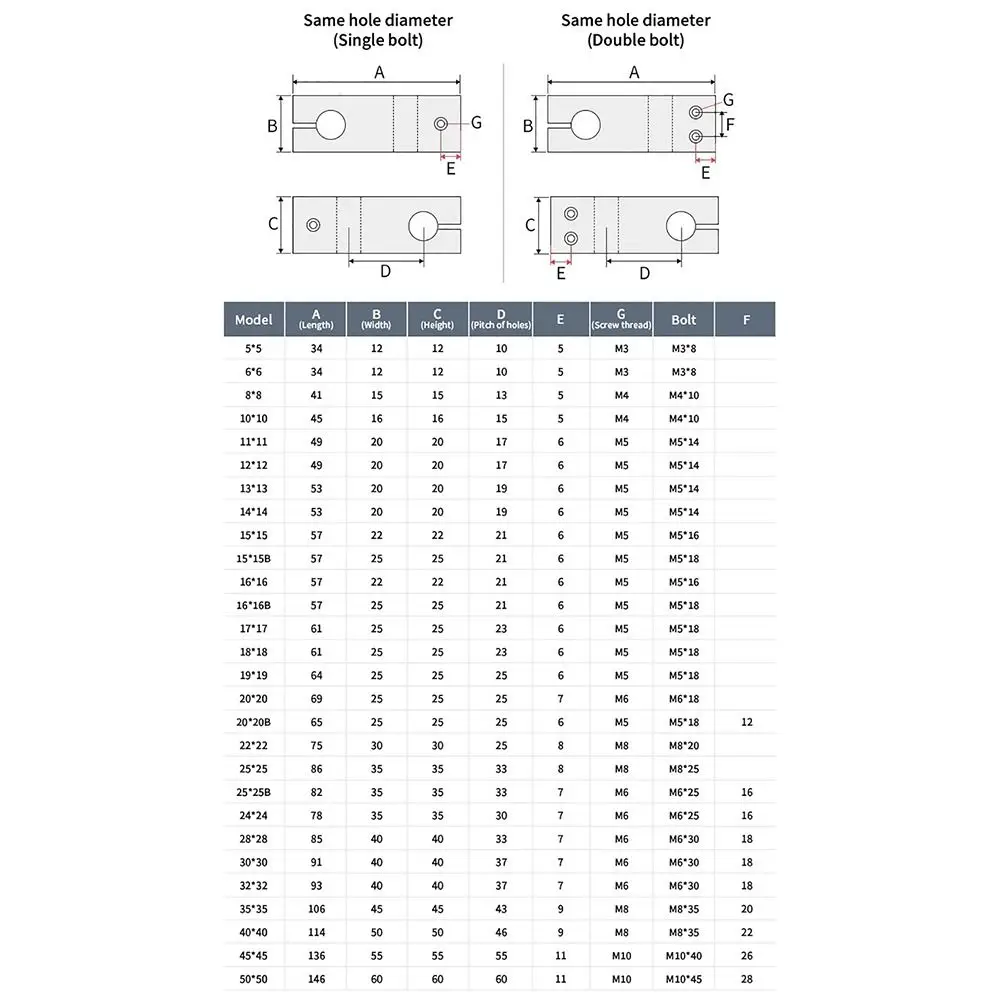 Aluminum Alloy Vertical Fixed Clamp Bracket