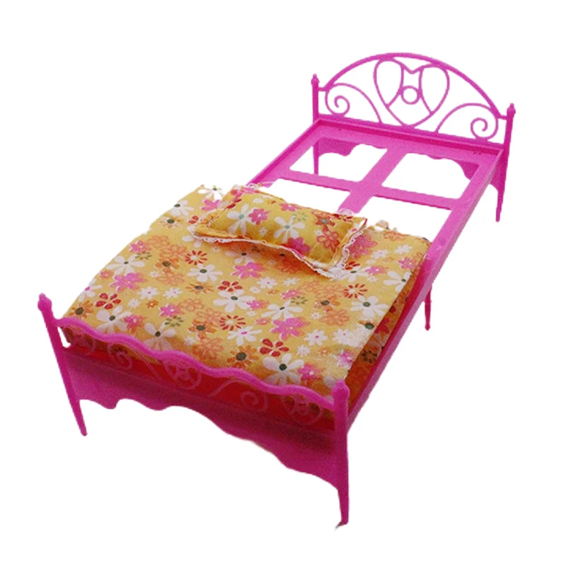 Kawaii Miniature Items Kids Toys Doll Bed Free Shipping Pretend