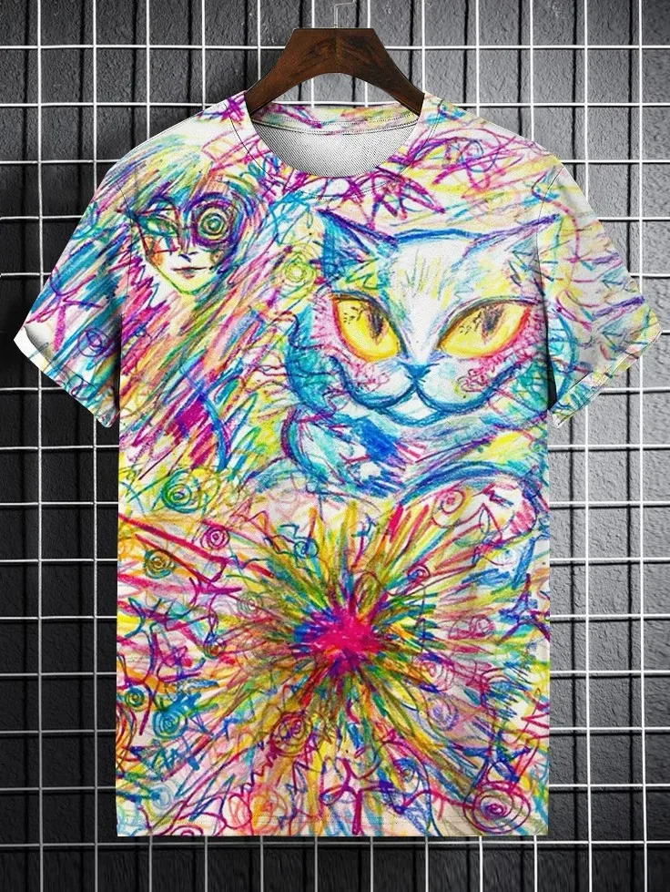 Casual Short Sleeve T Shirt for Men