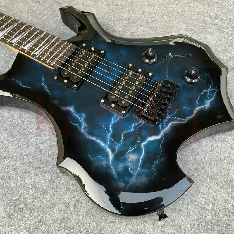 フレーム付きエレキギター,6弦,メタルハムバッカー24フレット,2