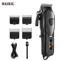 WAIKIL Professional Men's Electric Hair Clipper Multi functional Oil Head Electric Push Clipper USB Charging Digital Trimmer 1