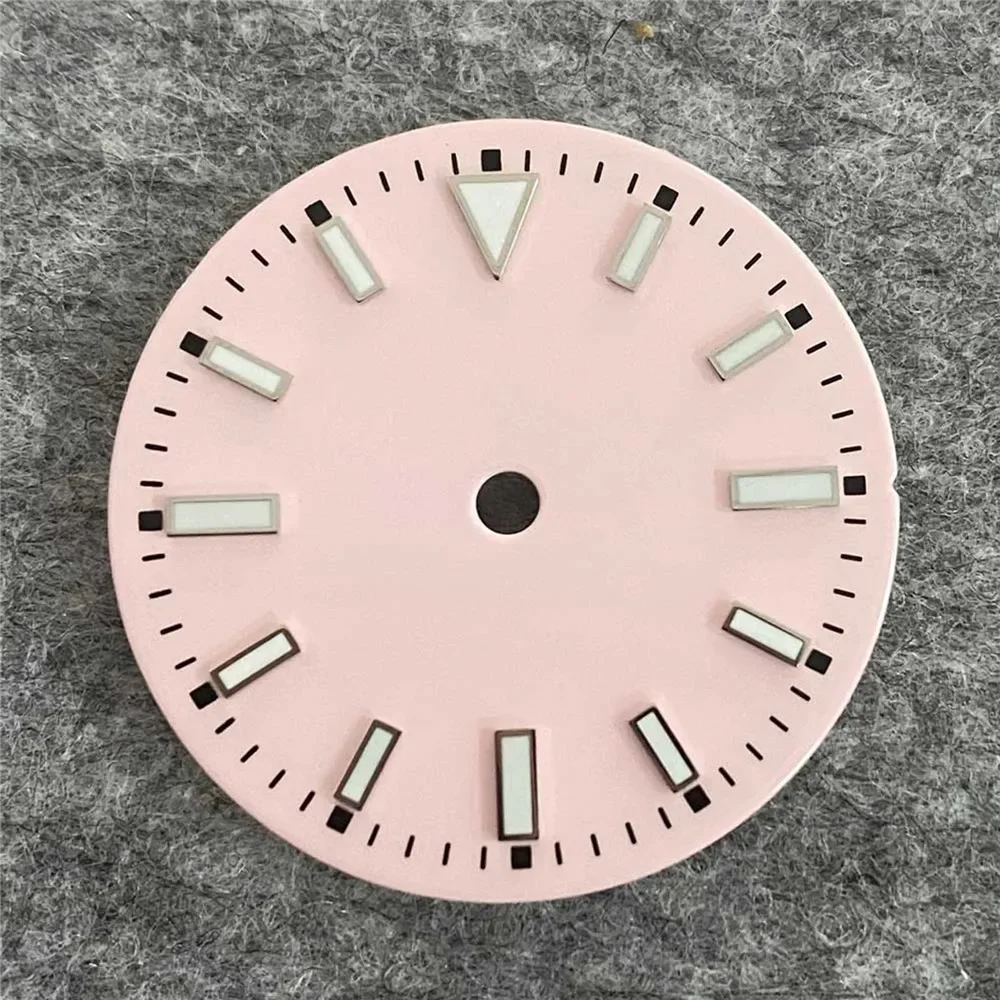 29mm Watch Dial for ETA 2836 for Miyota 8215 No Calendar Green Luminous Dials Watch Face NH35 Movement